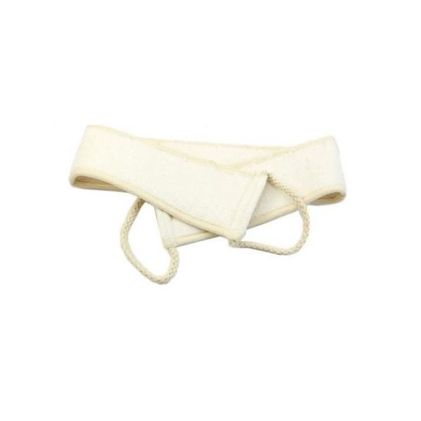 GBM Asheva Natural Loofah Strap, Exfoliating Back Scrubber, Deep Clean & Revitalize Your Skin
