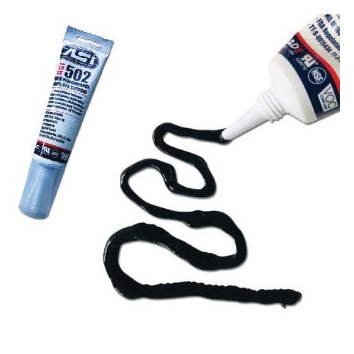 Silicone Sealant 100% RTV - 2.8 oz Squeeze Tube -Black-