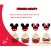 Mickey Minnie Party Supplies Mouse Theme Cupcake Toppers Picks for Baby Shower Kids Birthday Wedding Party Decorations