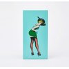 Flying Skirt Tissue Box (The Original Museum Featured Tissue Holder) - Charming Vintage Pop Art, Restyles After Each Dispense, Metal Weighted w/Inner Case, Gift Box - Designed by Spextrum® (Mint)