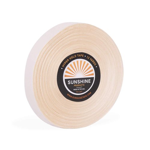 Sunshine Maximum Wear Hair System Tape Roll - Hyper Hold Wig Tape - Hypoallergenic No Shine Adhesive Tape - 2-4 Week Hold - 1/2" x 12 yds