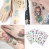 Ooopsiun Mermaid Temporary Tattoos for Girls - 100 Tattoos Mermaid Birthday Party Decorations Supplies Favors for Kids Girls