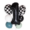 Vgaruint Race Car Balloon Bundle - Race Car Party Decorations,Race Car Birthday,Speedy Race Car Themed Birthday Party Decor Supplies 8 Pcs Kit