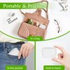 2 Pieces Pill Organizer Reusable Pocket Pill Case Portable Open Pill Pouch Silicone Small Pill Box Pill Container Pill Holder Pill Bags Organizing Medication, Vitamins, and Tablets for Travel (White)