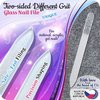Genuine Czech Glass Nail File Set - Multi-functional Shiner Buffer, Callus Remover Foot Rasp, Precision Filing Cuticle Pusher, Etched Surface, Manicure & Pedicure, Professional Care, Quality by GLADZY