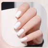 GAOY Jelly Pink White Gel Nail Polish, French Manicure 16ml 2 Colors 1352 1002 Sheer Nude Soak Off UV Gel Polish Set for Nail Art DIY at Home, Pink Clouds