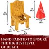 DnD Dice Jail - Time Out Chair & Dunce Hat - Punish Your Bad Dice in our Chair Of Shame - Accessories / Gift for Dungeons and Dragons. Miniature Chair & Cap Works for all D&D Dice D20, D10, D8, D6, D4