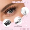 PITHER DIY Lash Extension Kit, Eyelash Extension Kit 280PCS 40D Mix 9-16mm Individual Lash Clusters Kit with Applicator Bond and Seal Lash Glue Lash Extension Remover Tweezer
