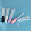 COSIDEA 50 pack Empty Black 15ml Squeeze lip gloss tubes with wand 0.5oz soft lipgloss container chapstick containers empty tube