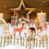 Alpaca Model Figures Playsets 11 PCS Realistic Alpacos Family Animal Action Figure Toys Party Favors Supplies Cake Toppers Decoration Collection Bath Toys for Kid Boys Girls