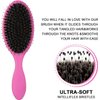 Extension Brush,Detangler Massage Hair Brush Professional Detangle Natural Bristle Cushion Nylon Brush Comb Soft Bristle Hairbrushes for Women