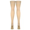 Truform 20-30 mmHg Compression Stockings for Men and Women, Thigh High Length, Open Toe, Beige, Small