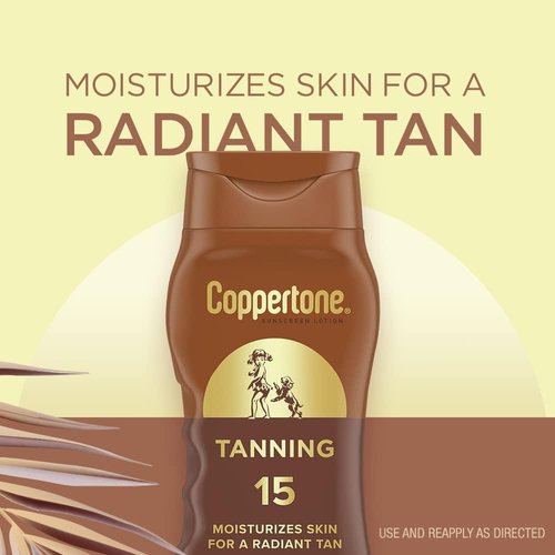 Coppertone Tanning Lotion UVA/UVB SPF 15 - 8 oz