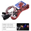 FPVKing 12 RC Car LED Lighting Kit Steering Brake Simulation Flash Light for 1/10 Scale Models Yokomo Tamiya HSP HPI AXIAL RC4WD Traxxas