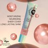 ROSÉE & CO Rosee Lip Gloss Vegan & Cruelty Free Treatment, Long Lasting Glossy with Shea Butter, Moisturize, Protect & Smooth - Clear (f.Sparkling Rose Gold)
