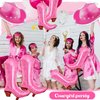 Wettarn 8 Pcs Cowgirl Party Decorations Cowgirl Boot Balloons, Pink Cowgirl Cowboy Hat Balloon Western Cowgirl Balloons Birthday Party Decoration, Bachelorette Party Decorations for Themed Birthday