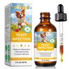 Yeast Infection Treatment for Dogs, Natural Yeast Infection Treatment Drops for Dog Itch Relief, Dog Allergy Relief, Dog Yeast Ear Infection Treatment, 2.02fl.oz