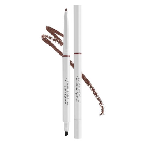 GEUUFEA Professional Ultra Thin Gel Eyeliner Pen, Double-Ended Waterproof Eyeliner Pencil with Eyeliner Brush, All Day Wear &Smudge-proof