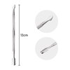 4 PCS Cuticle Pusher and Cutter Set Double End Nail Cuticle Remover Tool Stainless Steel Manicure Pedicure Kit in Tin Box Pinkiou Nail Art Remover Tools