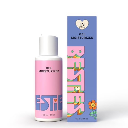 InstaNatural Besties Gentle Teen Gel Face Moisturizer, Vitamin C Face Lotion with Hyaluronic Acid and Botanical Extracts, Ultra Hydrating, Smoothing, Teen Skin Care Essential, Citrus Scent, 2 Fl Oz