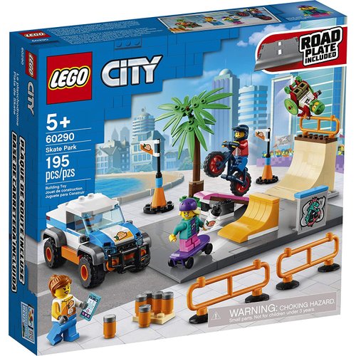 LEGO City Skate Park 60290 Building Kit; Cool Building Toy for Kids, New 2021 (195 Pieces)