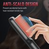 sdlogal Hair Straightener Brush – Hair Straightening Iron with Built-in Comb, 20s Fast Heating & 5 Temp Settings & Anti-Scald, Perfect for Professional Salon at Home(Rose Gold)