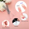 6 Pcs Glass Nail File and Nail Shiner Set includes 2 Manicure Pedicure Glass Nail File 1 Cuticle Trimmer 2 Nano Finger Nail File 1 Nano Foot Scrubber Callus Remover Foot Care Pedicure (Blue Purple)