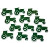 Novel Merk Farm Tractor Green Teacher Decorations Small Refrigerator Magnets Set Party Favors & Carnival Prizes Miniature Design (12 Pieces)