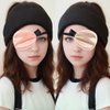 "3 Pcs Silk Eye Patch Set Elastic Strap 3 Colors Soft and Comfortable Single Eye Mask for Adult Kids' Lazy Eye Amblyopia Strabismus (Pink, Light Yellow, Black)"