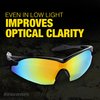 Bell+Howell Tac Glasses Sports Polarized Sunglasses For Men Women Cycling Driving Fishing Running 100% UV400 Protection- Tac Sunglasses with Anti Glare Polarized Lens As Seen On TV