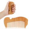 Nogeqi Birthing Comb for Labor Pain, Fish Shape birth comb for labor pain, Natural Wooden Comb for Women with Holes, Birthing Comb Labor Gifts for Expectant Mothers
