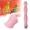 Help Birds Exercise Predation Ability, Parrot Perch Stand Toy Cage Bird Cage Perch Toy Paw Grinding Stick Accessories Toy for Cockatiels, Cockatoo, Lorikeet, Conure, Parakeet Chewing Stick, Pink