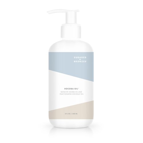 SUGARED + BRONZED Hocoba Oil® – Hydrating & Nourishing Body Oil with Jojoba & Coconut, Lightweight, Non-Greasy Formula for All Skin Types. Perfect Daily Moisturizing (8 fl oz)
