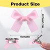 40 Pcs Mini Bow Hair Clips Satin Mini Bow Clips Small Bowknot Barrettes Hair Ribbon Alligator Clips Hair Bows for Girls Baby Women(Pink)