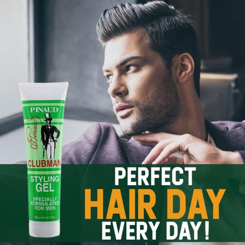 Clubman Styling Gel Tube 3.75 Ounce For Men (111ml) (3 Pack)