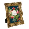 Laura Ashley 5x7 Gold Ornate Textured Hand-Crafted Resin Picture Frame with Easel & Hook for Tabletop & Wall Display, Decorative Floral Design Home Décor, Photo Gallery, Art, More (5x7, Gold)