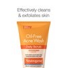 Neutrogena Oil-Free Acne Face Scrub, 2% Salicylic Acid Acne Treatment, Daily Face Wash to help Prevent Breakouts, Exfoliating Facial Cleanser for Acne-Prone Skin, Twin Pack, 2 x 4.2 fl. Oz