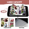 Trading Card Binder with Sleeves, 4-Pocket Football Card Binder Premium 440 Double Sided Pocket PU Card Collection Binder, Display Case with Football Card Sleeves Card Holder Protectors Set