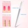 8 Packs Diamond Nail File Stainless Steel Double Sided Nail File Metal File Buffer Fingernails Toenails Manicure Files Manicure Pedicure Tools for Salon and Home, 8 Inches