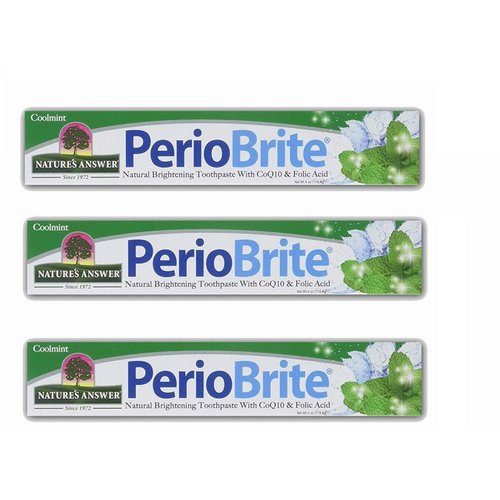 Nature's Answer Periobrite Natural Toothpaste, Cool Mint, 4 Ounce, 3 Count
