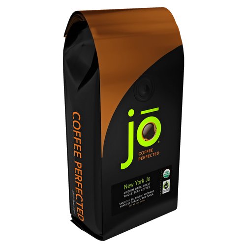 NEW YORK JO: 2 lb, Medium Dark Roast, Whole Bean Coffee, 100% Arabica Beans, USDA Certified Organic, NON-GMO, Signature House Blend, Gluten Free, Gourmet Coffee from Jo Coffee