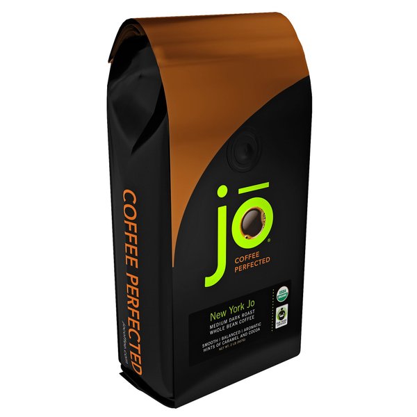 NEW YORK JO: 2 lb, Medium Dark Roast, Whole Bean Coffee, 100% Arabica Beans, USDA Certified Organic, NON-GMO, Signature House Blend, Gluten Free, Gourmet Coffee from Jo Coffee
