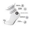 6 Pack of Mens Diabetic Quarter Length Athletic Sport Ankle Socks King Size (White, 13-16)