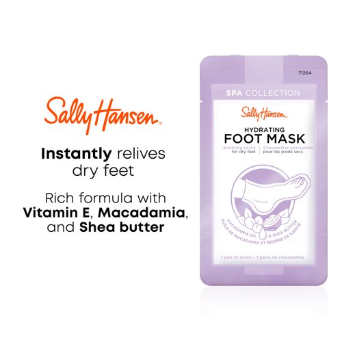 Sally Hansen Sally Hansen Hydrating Foot Mask, N/A, 1 count (Pack of 2)