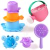Baby Bath Toys for Kids Ages 1-3 5 PCS Mold Free Toddler Bath Toys for 2-4 Bathtub Water Toys Baby Gifts (Color Random)