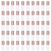 Mydio 50 Pack 1.2ML Clear Mini Lip Gloss Tube Empty Lip Balm Containers With Rose Gold Lid for Lipstick (Rose Gold)