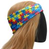 SAE99 Headband, Sweatband, Head Wrap, Knot Twist Headband, Soft Stretchy Headband, Turban Headband, Sport Yoga headband Fits All (Puzzle)