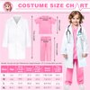 GIFTINBOX Doctor Costume for Kids Doctor Lab Coat for Kids Real Stethoscope, Girls and Boys Halloween Costumes for Kids age 3-12…