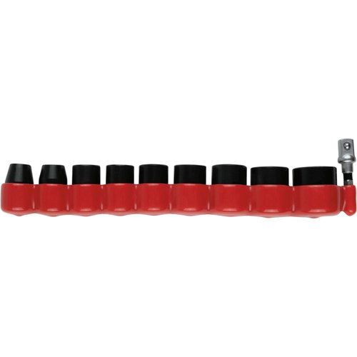Makita E-01688 Impact XPS® 10 Pc. 3/8" Drive 6-Point Metric Impact Socket Set w/Standard Socket Adapter