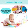 MOMUSE Baby Teething Relief Toys for 6-12 Months, Baby Teether Keys Car Musical Toy for 6 9 12 18 36 Months, Food Grade Silicone Sensory Chew Toy Travel Toys Gifts for Infant Baby Boys & Girls